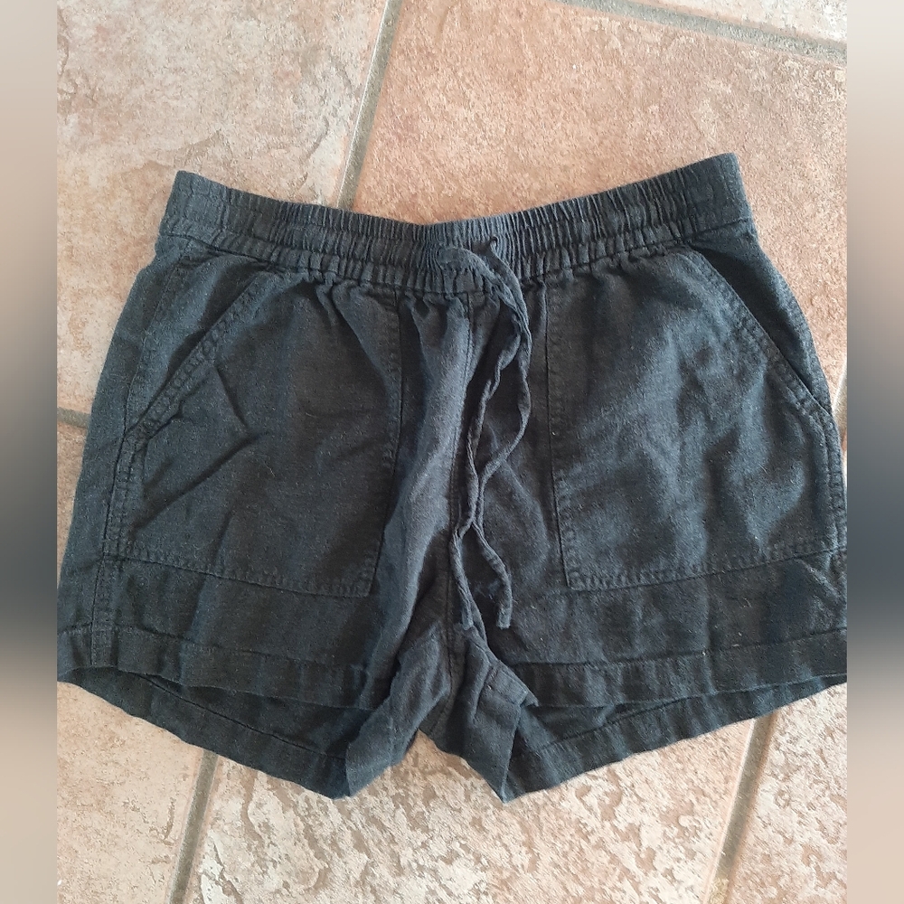 Linen Blend Draw String Shorts - J Crew Factory - XXS